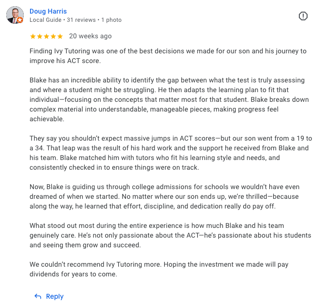 Doug Harris's Review